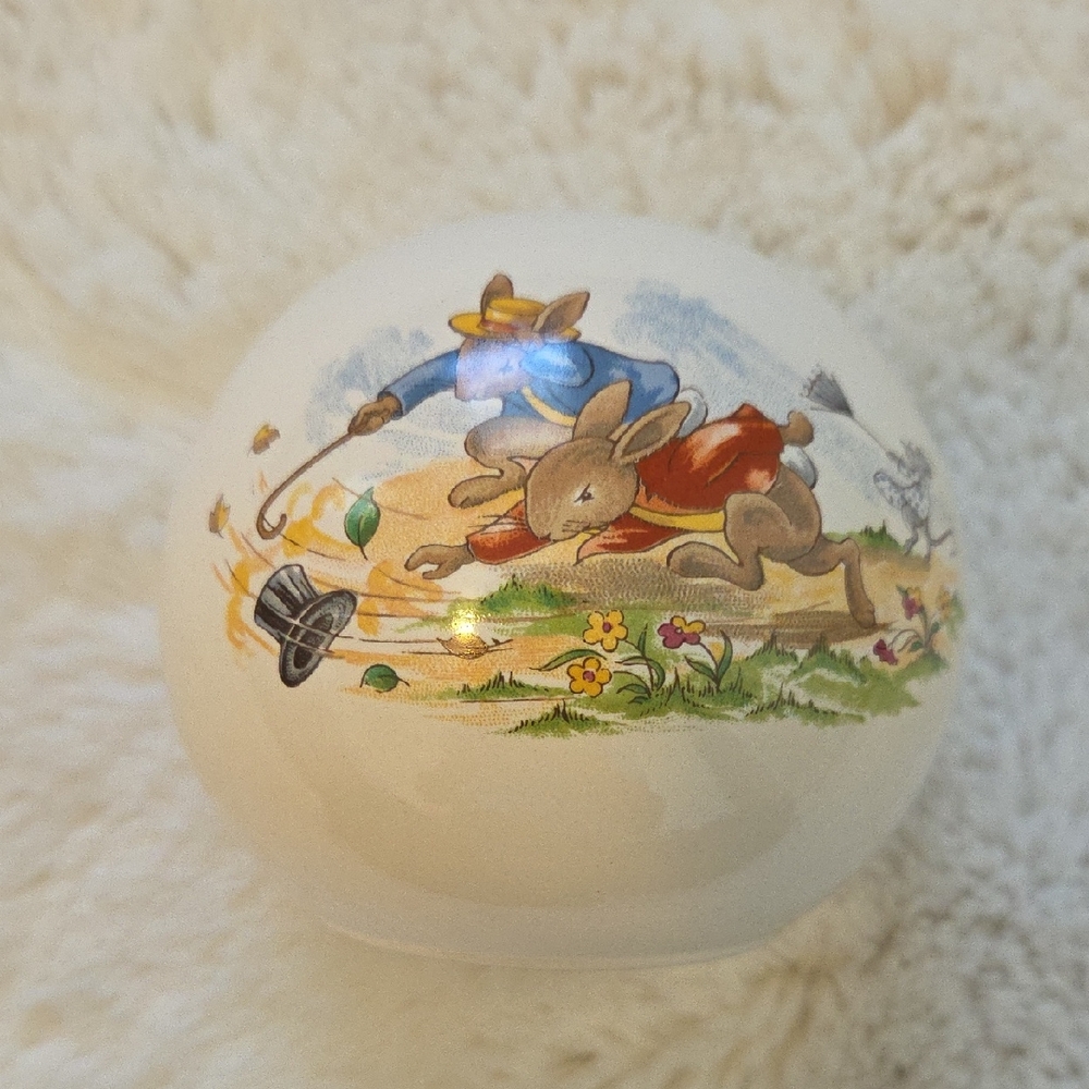 Vintage 1936 Royal Doulton (U.K.) Bunnykins Ceramic Piggy Bank